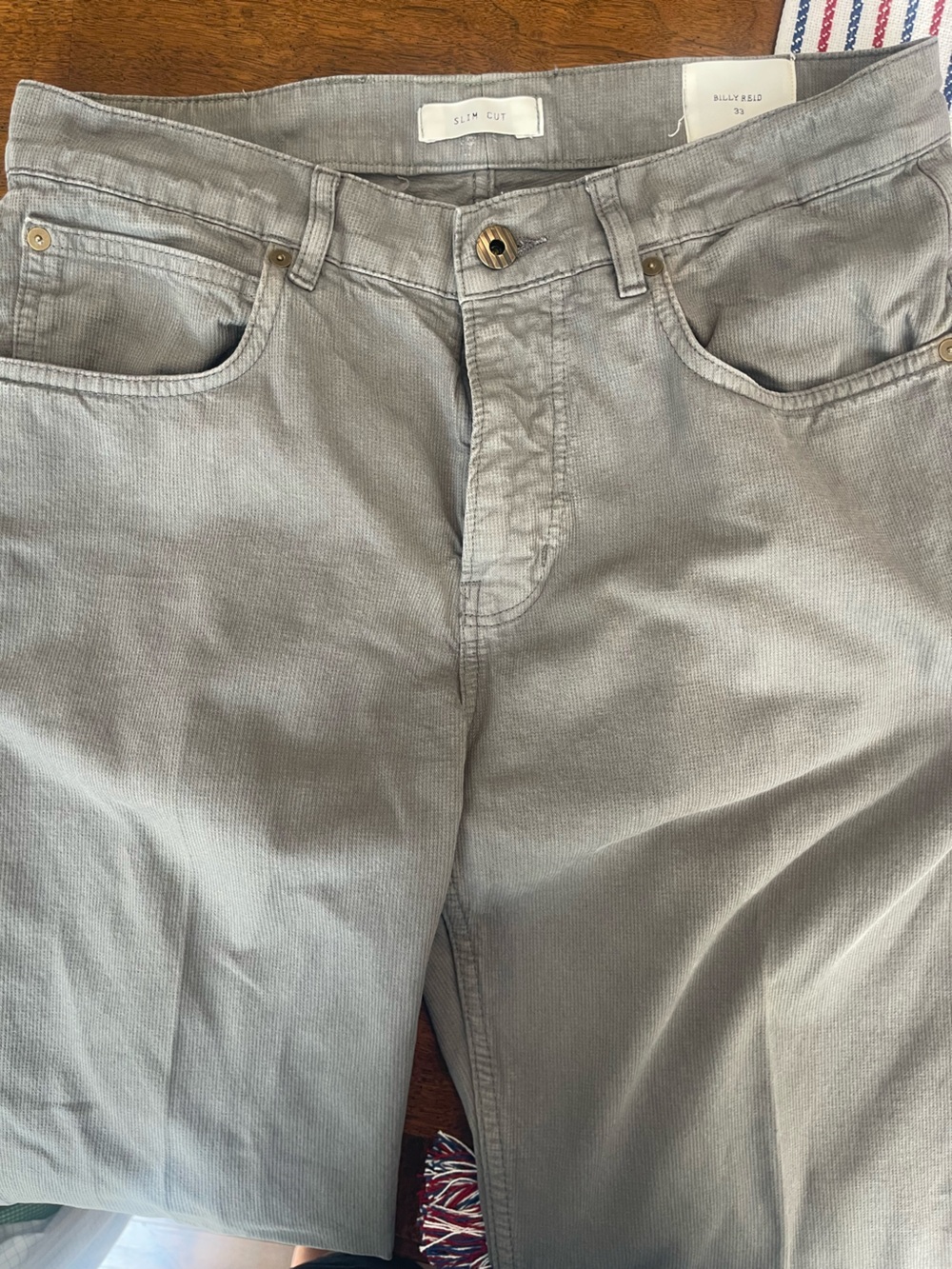 Light Gray Billy Reid Slacks